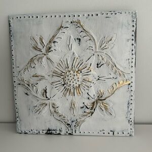 Metal Embossed Ceiling Tile Gallery Wall Made in India 12 x 12”